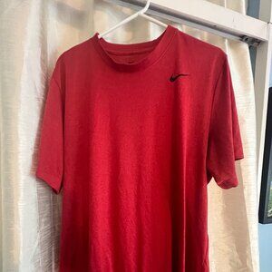 Brand new (no tags) Nike dri-fit red tee shirt